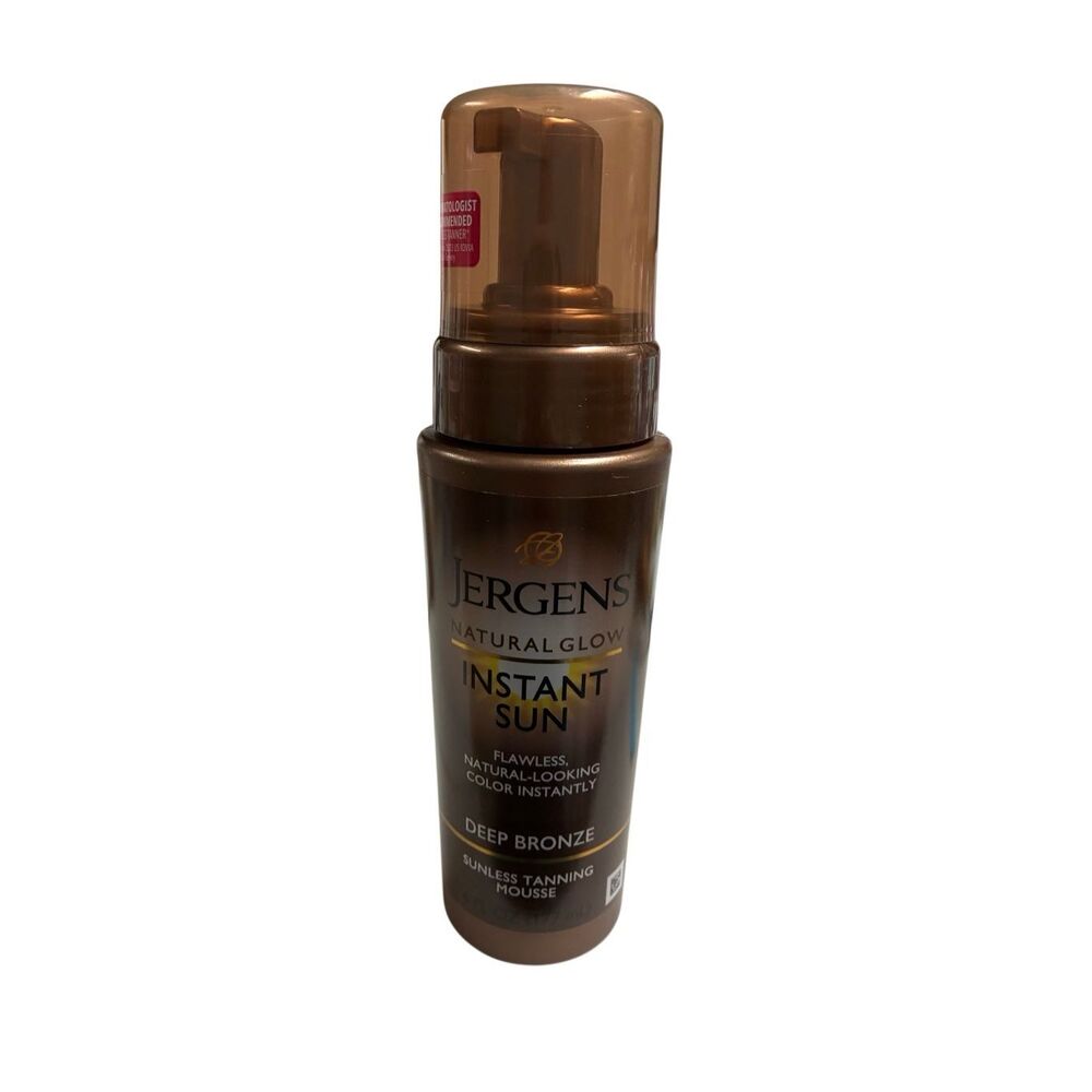 Jergens‎ Natural Glow Instant Sun Deep Bronze Sunless Tanning Mousse NEW